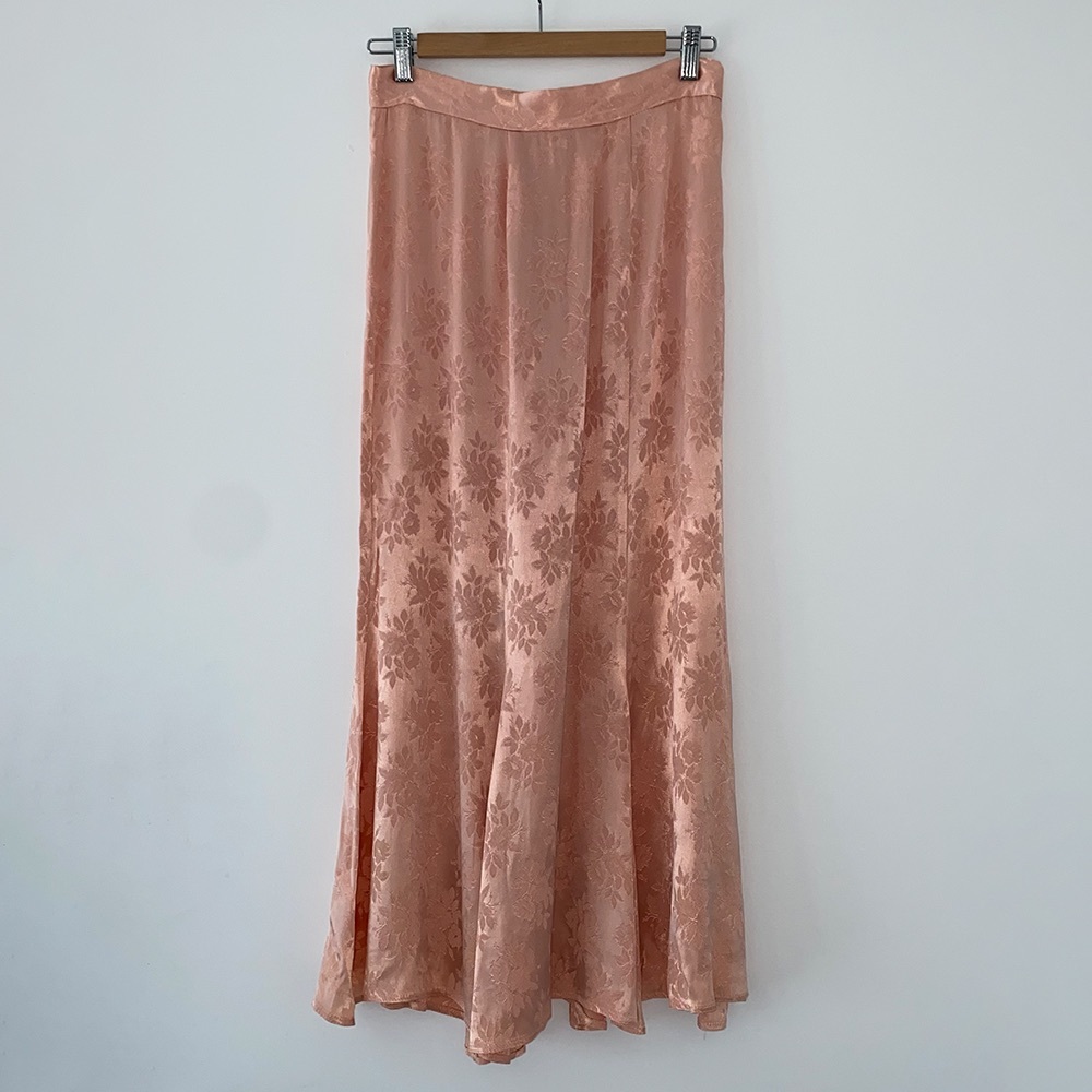 Vintage Silk Maxi Skirt